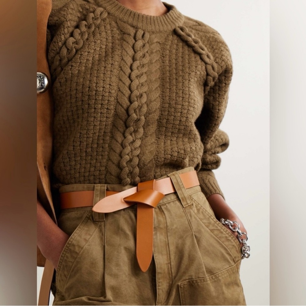 Isabel Marant Leather Knot Belt in Brown - Picture 3 of 7